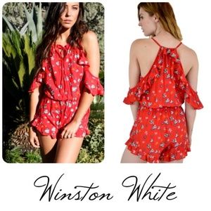 NWT Winston White Cold Shoulder Romper